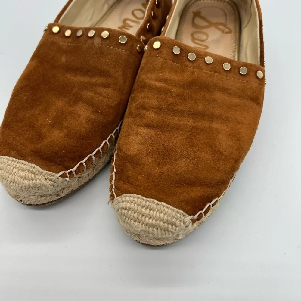 Sam Edelman Suede women’s Espadrille Flats with Stud Detail